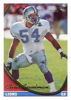 Chris Spielman Detroit Lions 1994 Topps NFL #185